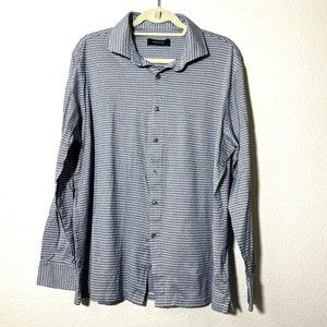 Bugatchi Mens Shirt Size XL Button Front Long Sleeve Printed